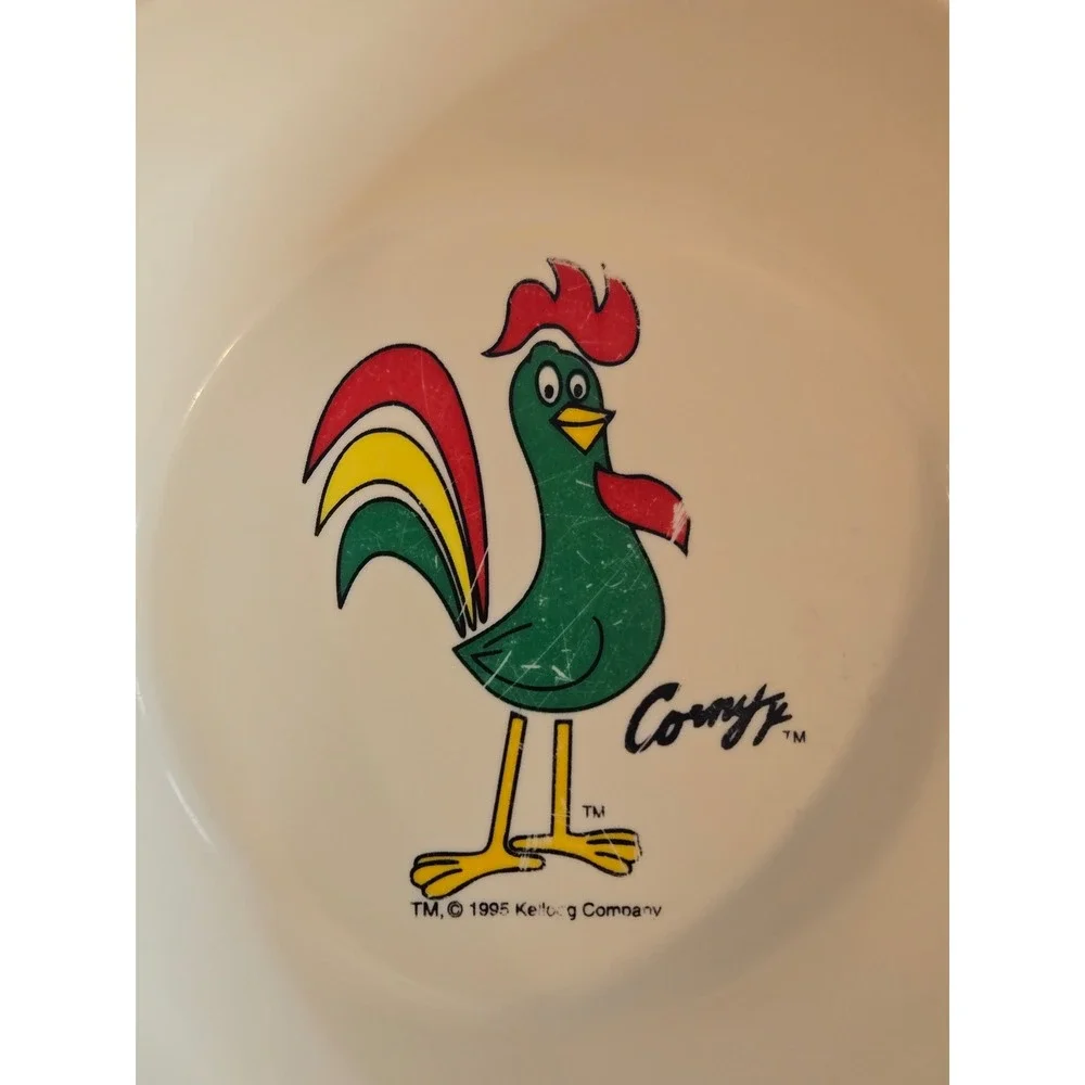 Vtg 1995 Kelloggs Cereal Bowls Set of 4 Tony Tiger Toucan Sam Corny Snap Crackle